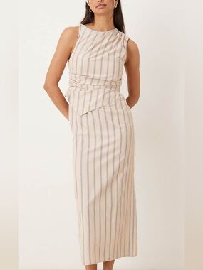 ASOS Midi Dress with Stripes